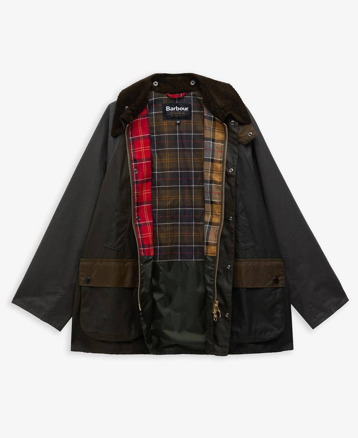 Barbour Patchwork Oversized Bedale Waxed Jacket