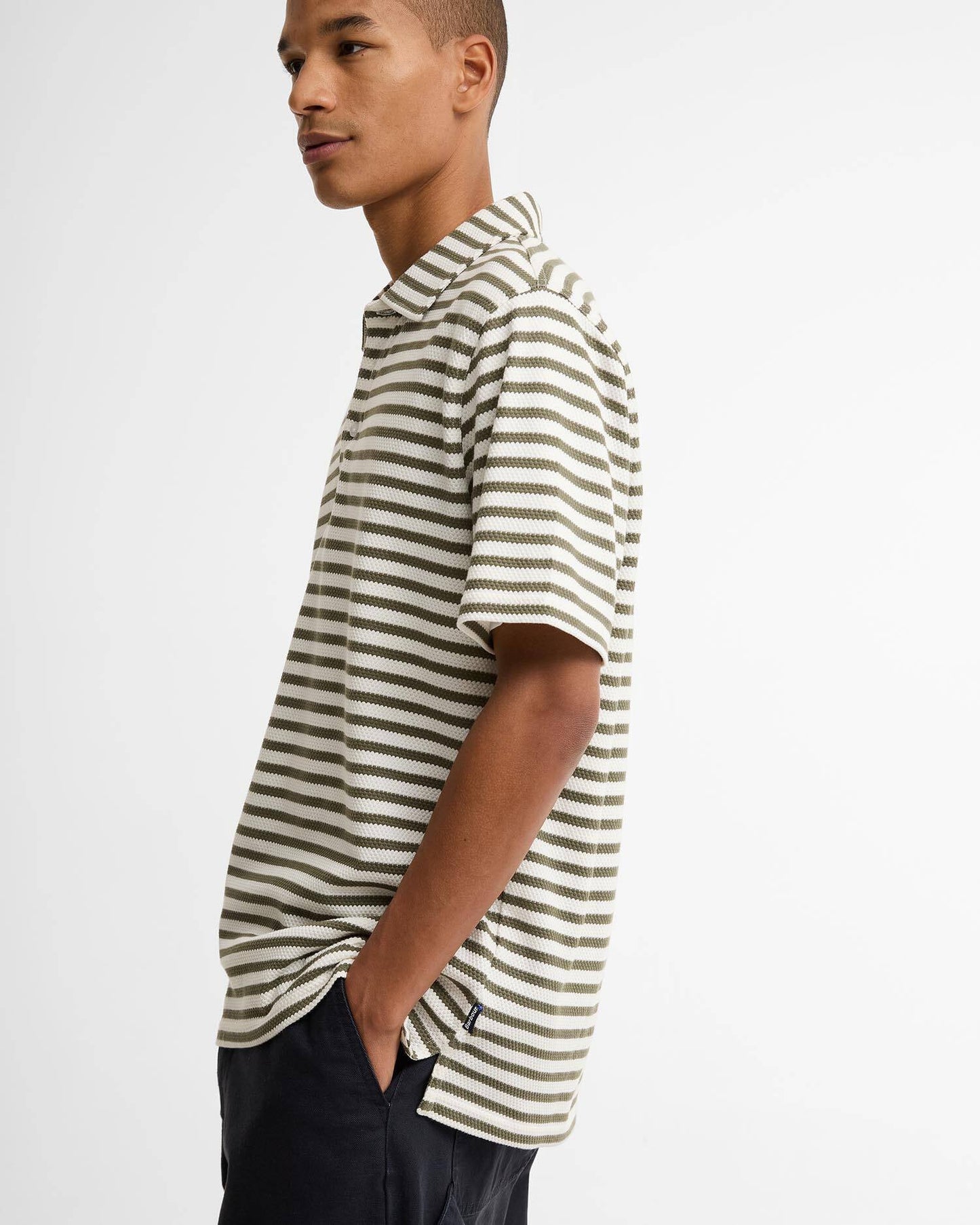 Barbour Farlam Striped Tailored Polo Shirt