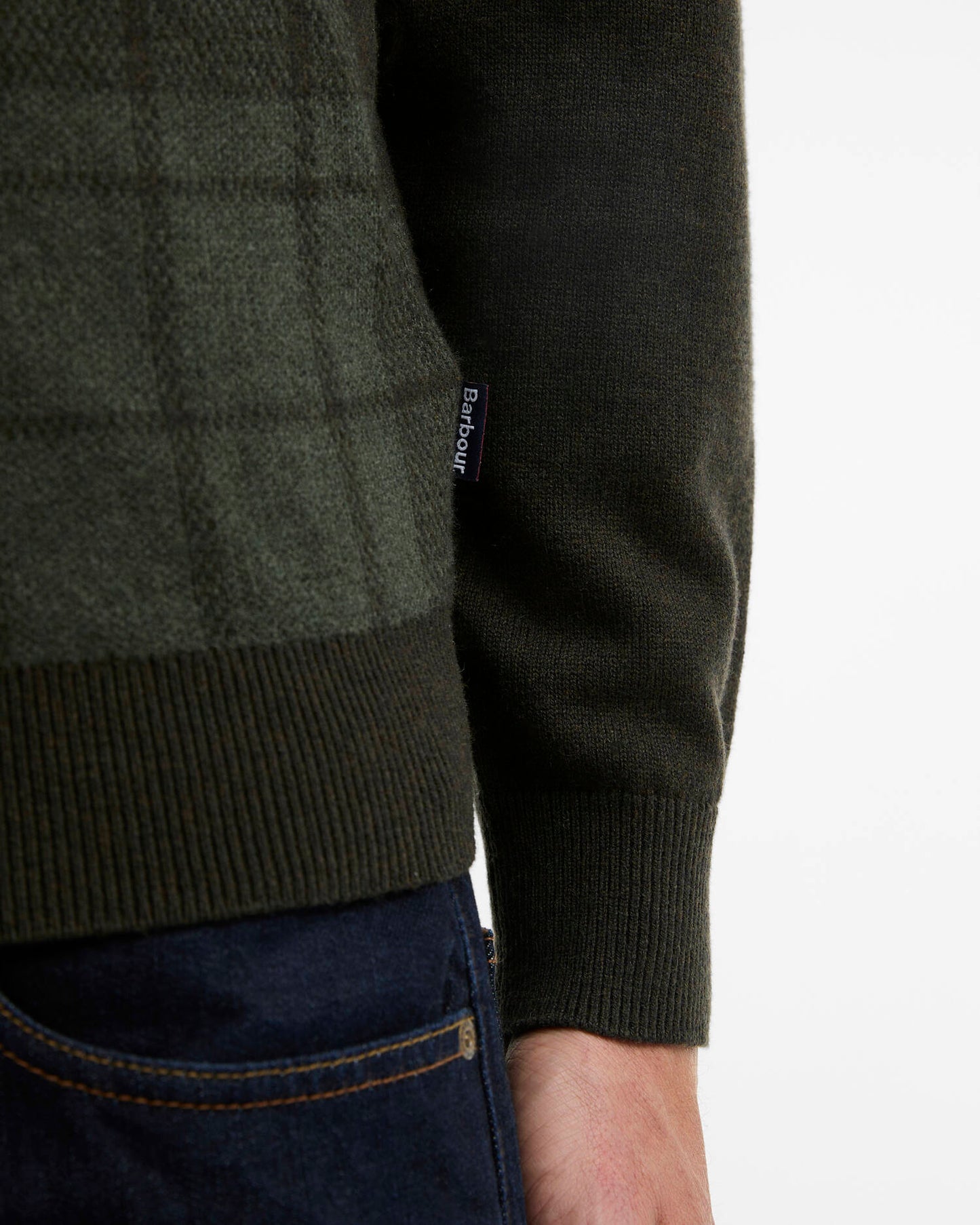 Barbour Mineral Tartan Crew Neck Jumper