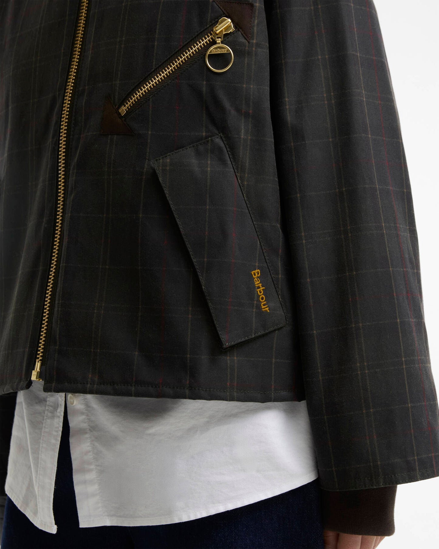 Barbour Arlene Checked Waxed Jacket