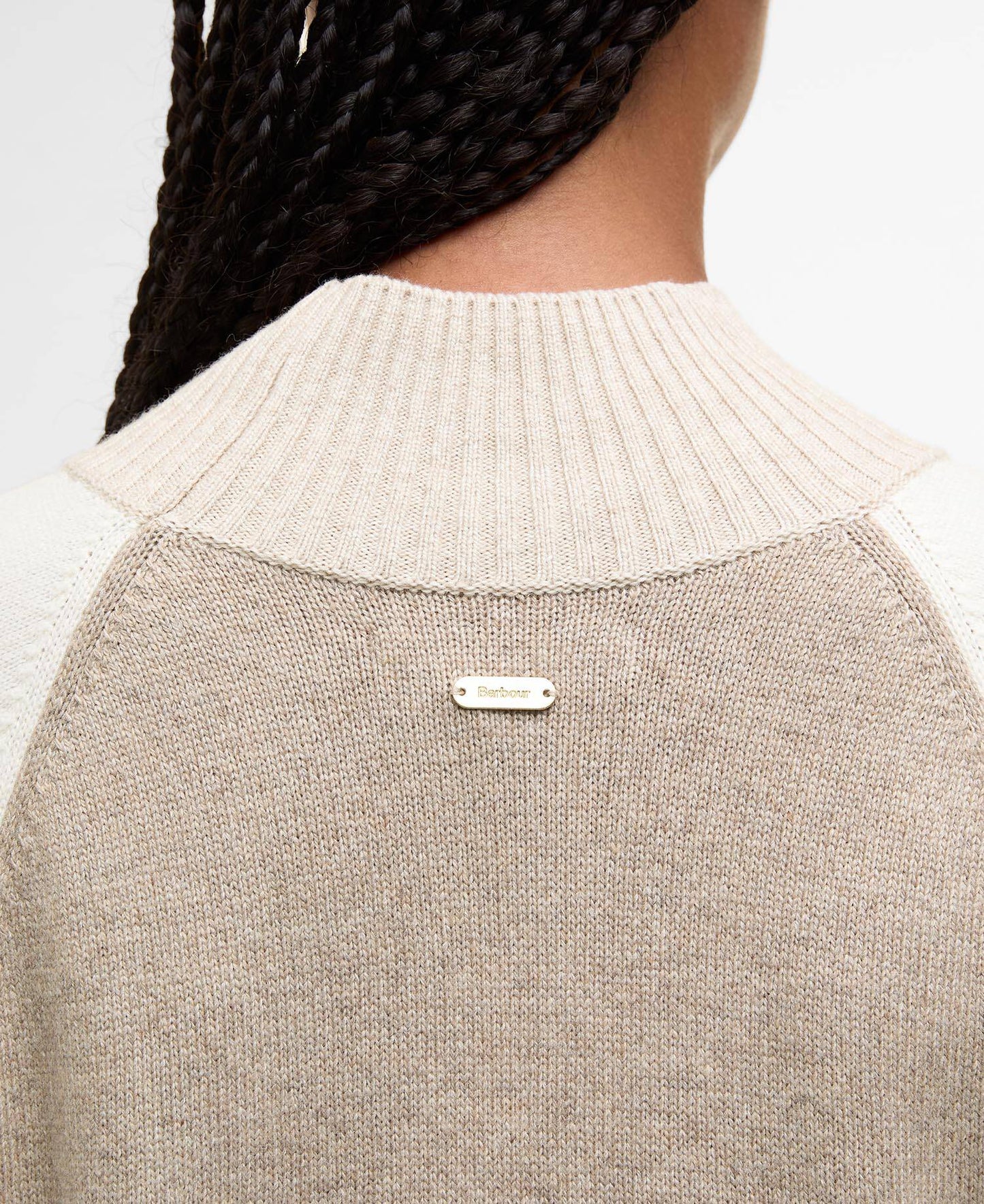 Barbour Wren Wool-Blend High-Neck Jumper