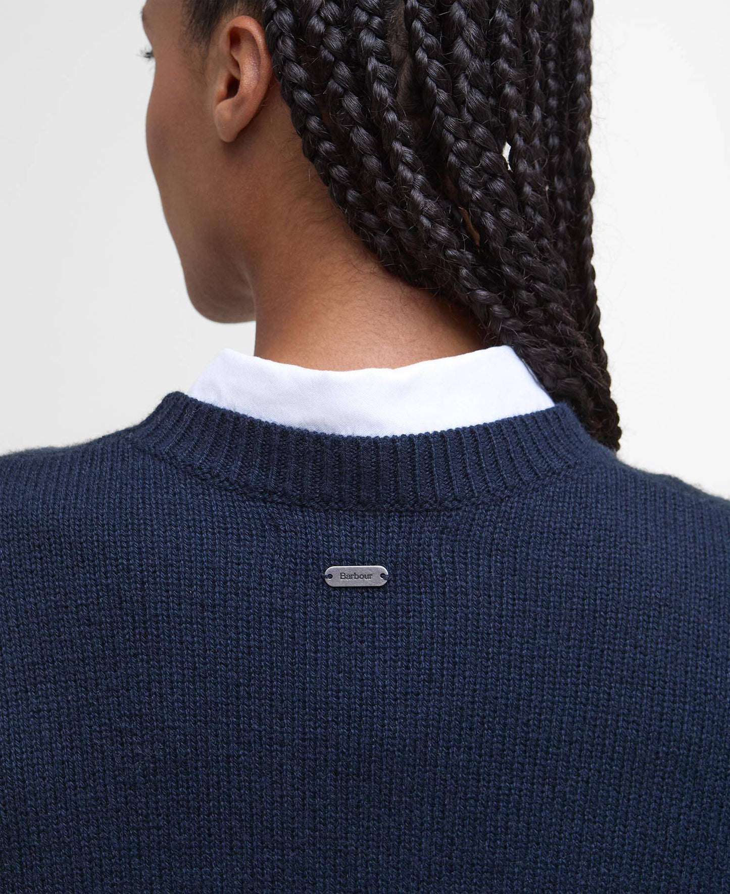Barbour Woodhouse Wool-Cashmere Crew Neck Jumper