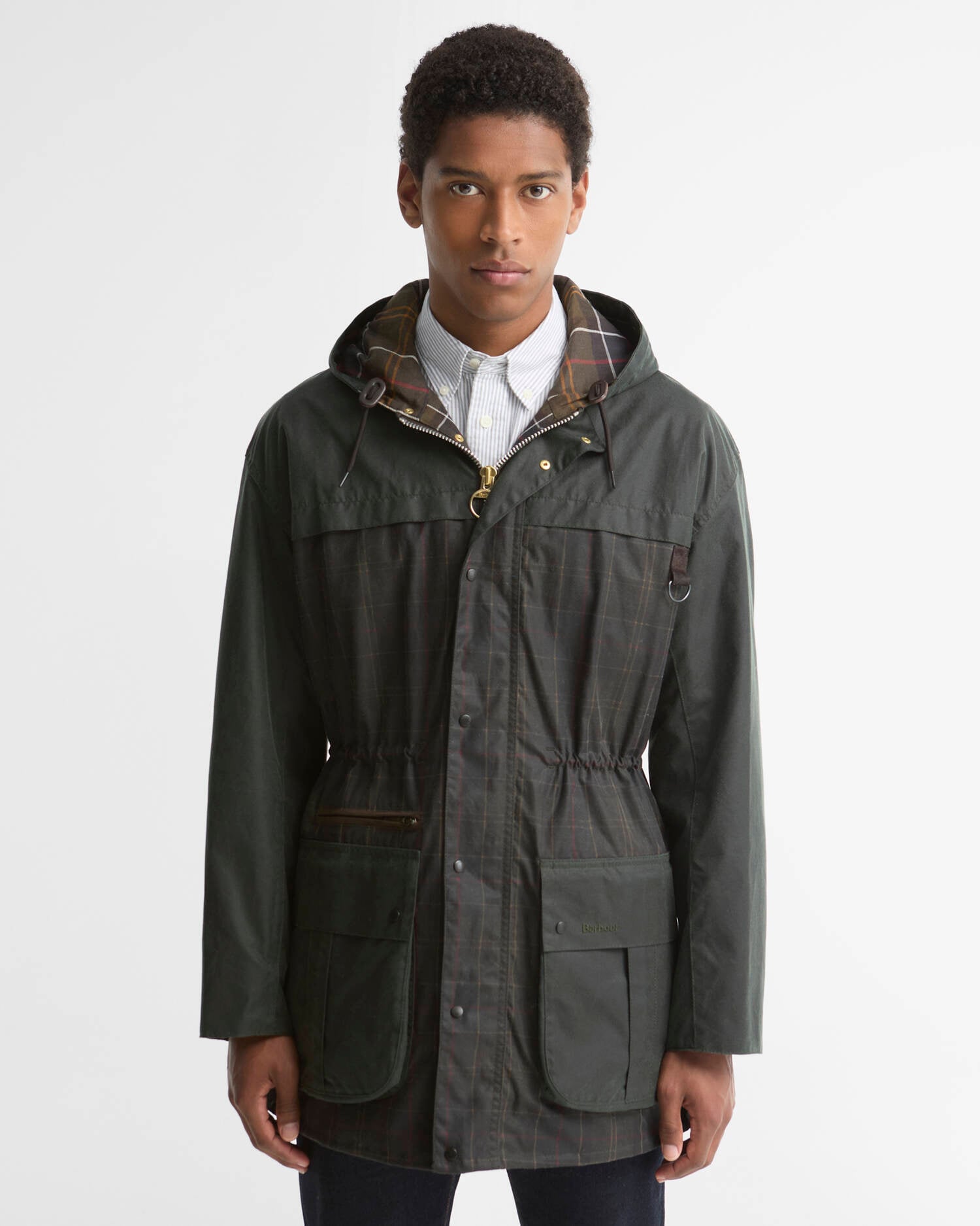 Barbour Icons Tartan Durham Waxed Jacket