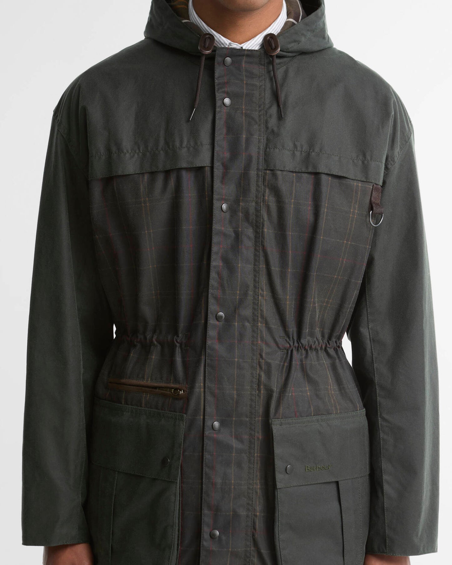 Barbour Icons Tartan Durham Waxed Jacket