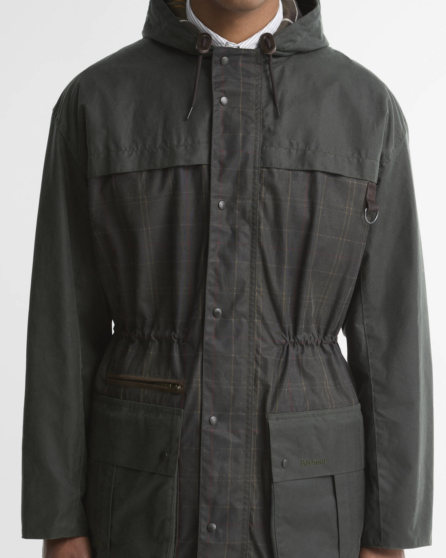 Barbour Icons Tartan Durham Waxed Jacket