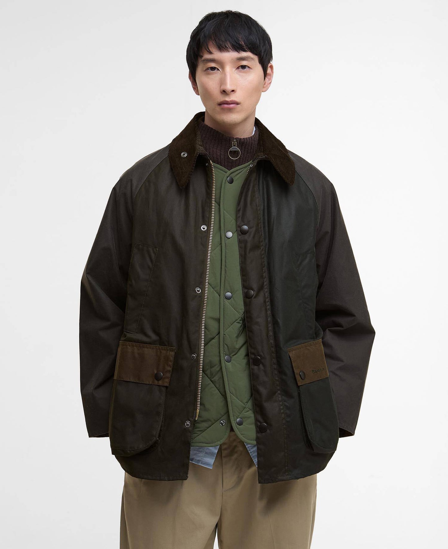 Barbour Patchwork Oversized Bedale Waxed Jacket