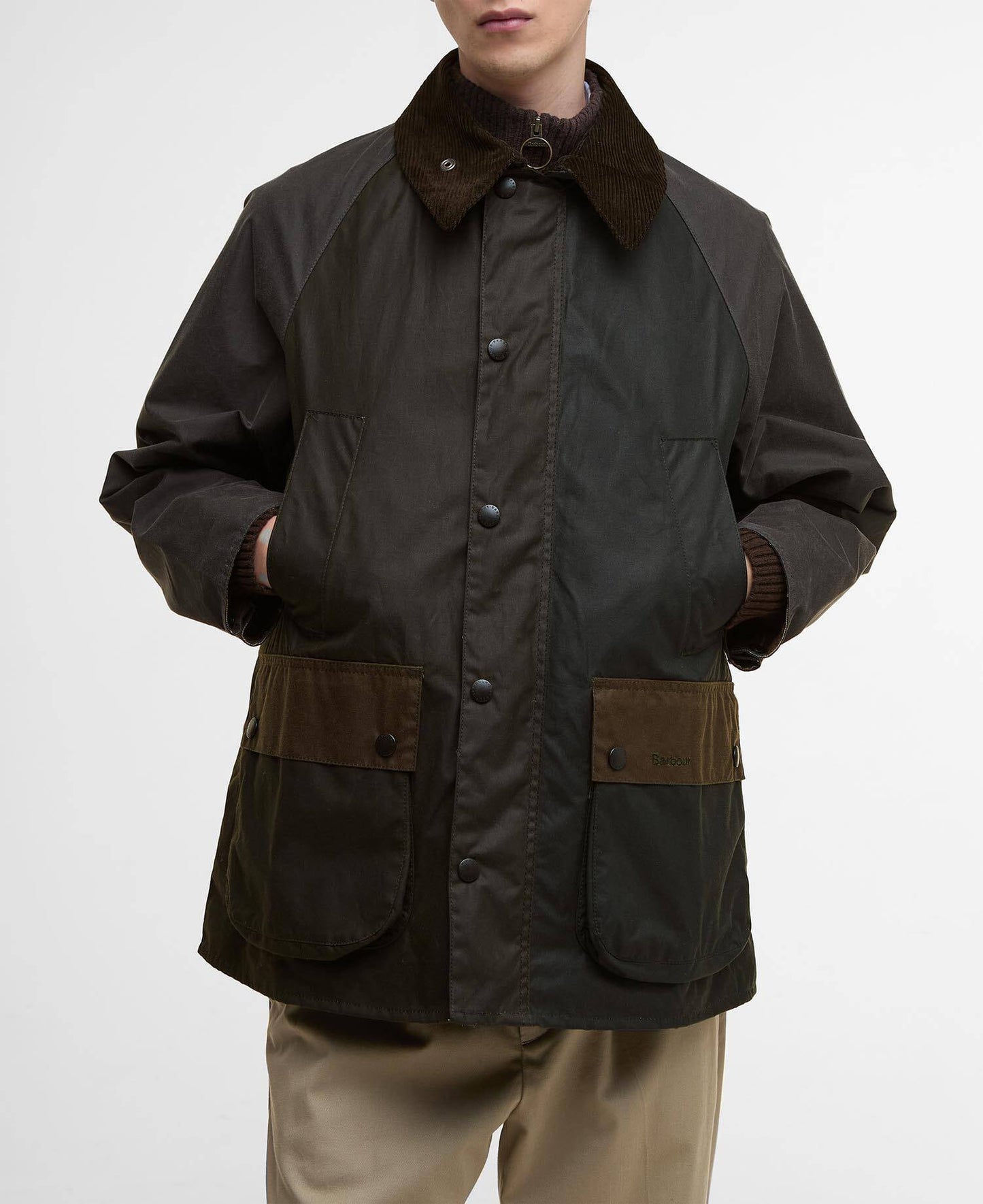 Barbour Patchwork Oversized Bedale Waxed Jacket