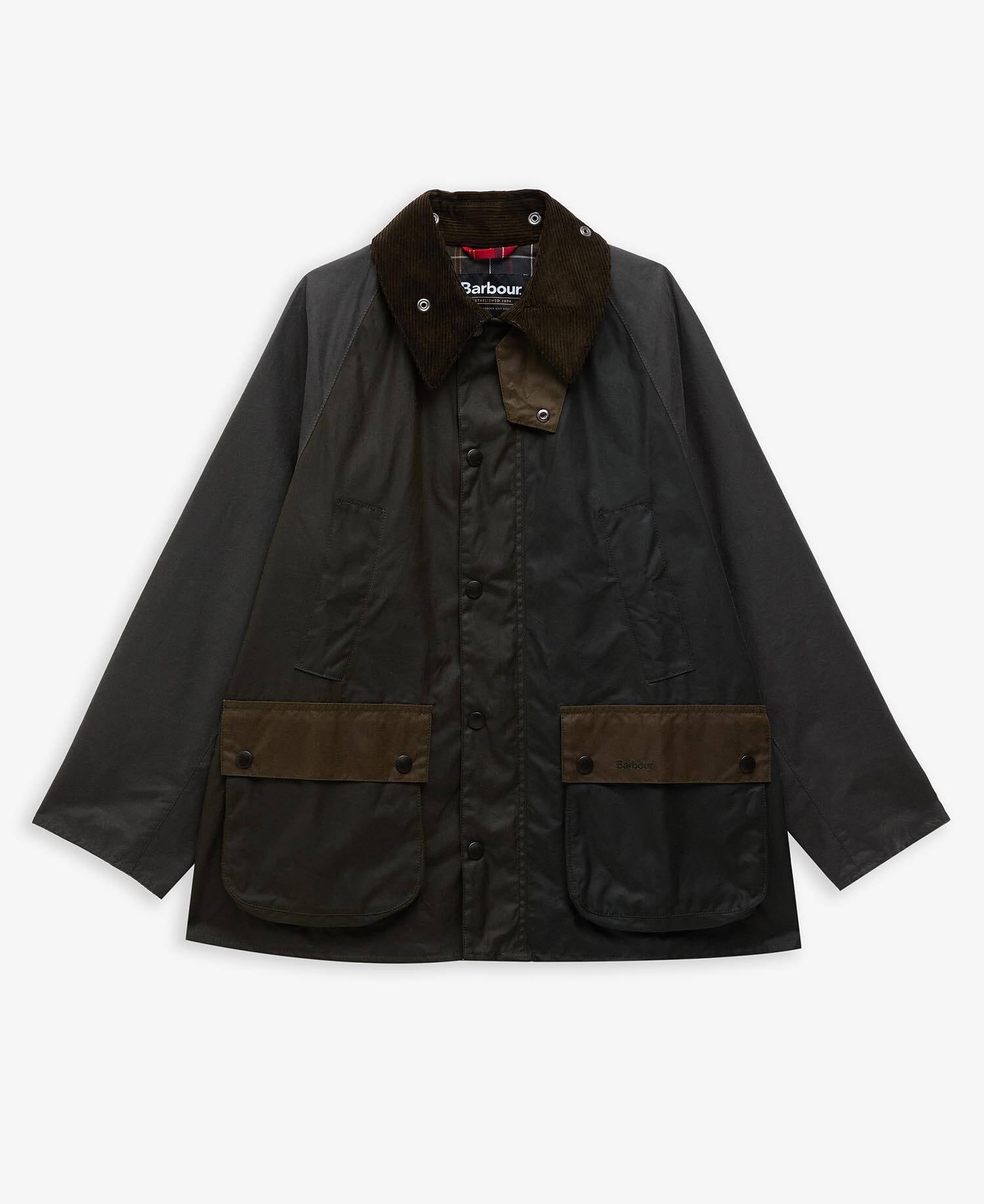 Barbour Patchwork Oversized Bedale Waxed Jacket
