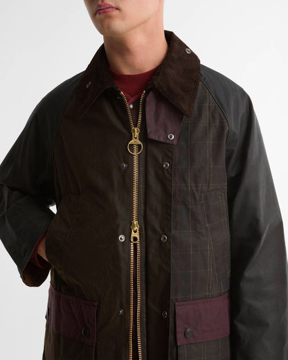 Barbour Patchwork Oversized Bedale Waxed Jacket