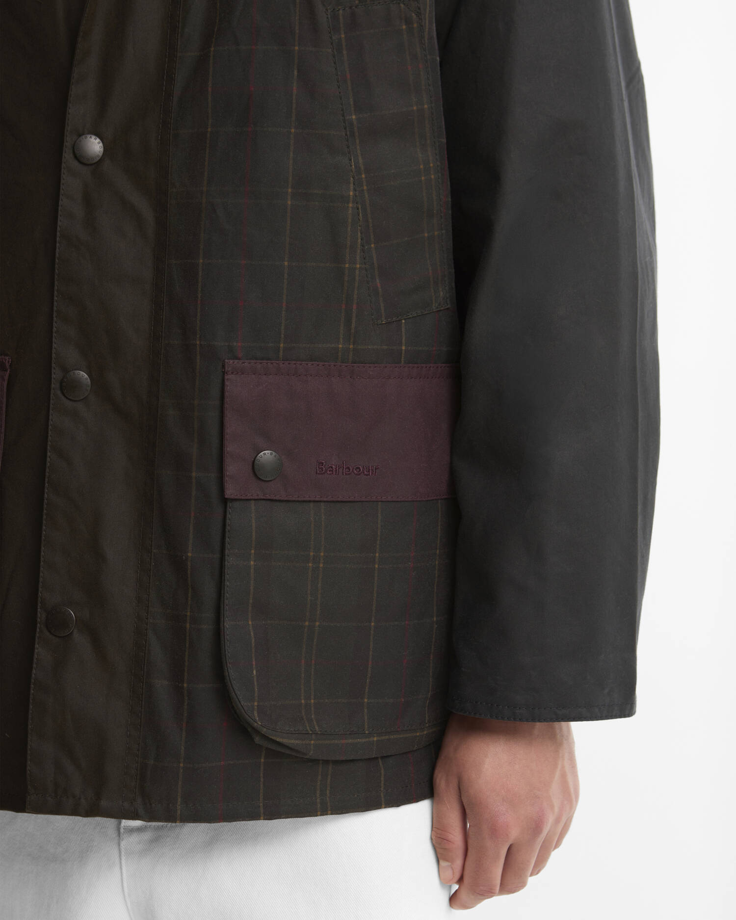 Barbour Patchwork Oversized Bedale Waxed Jacket