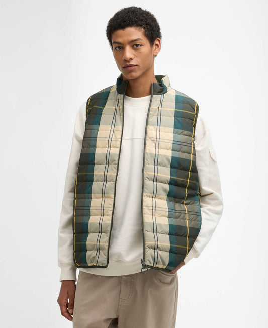 Barbour Reversible Tartan Puffer Gilet