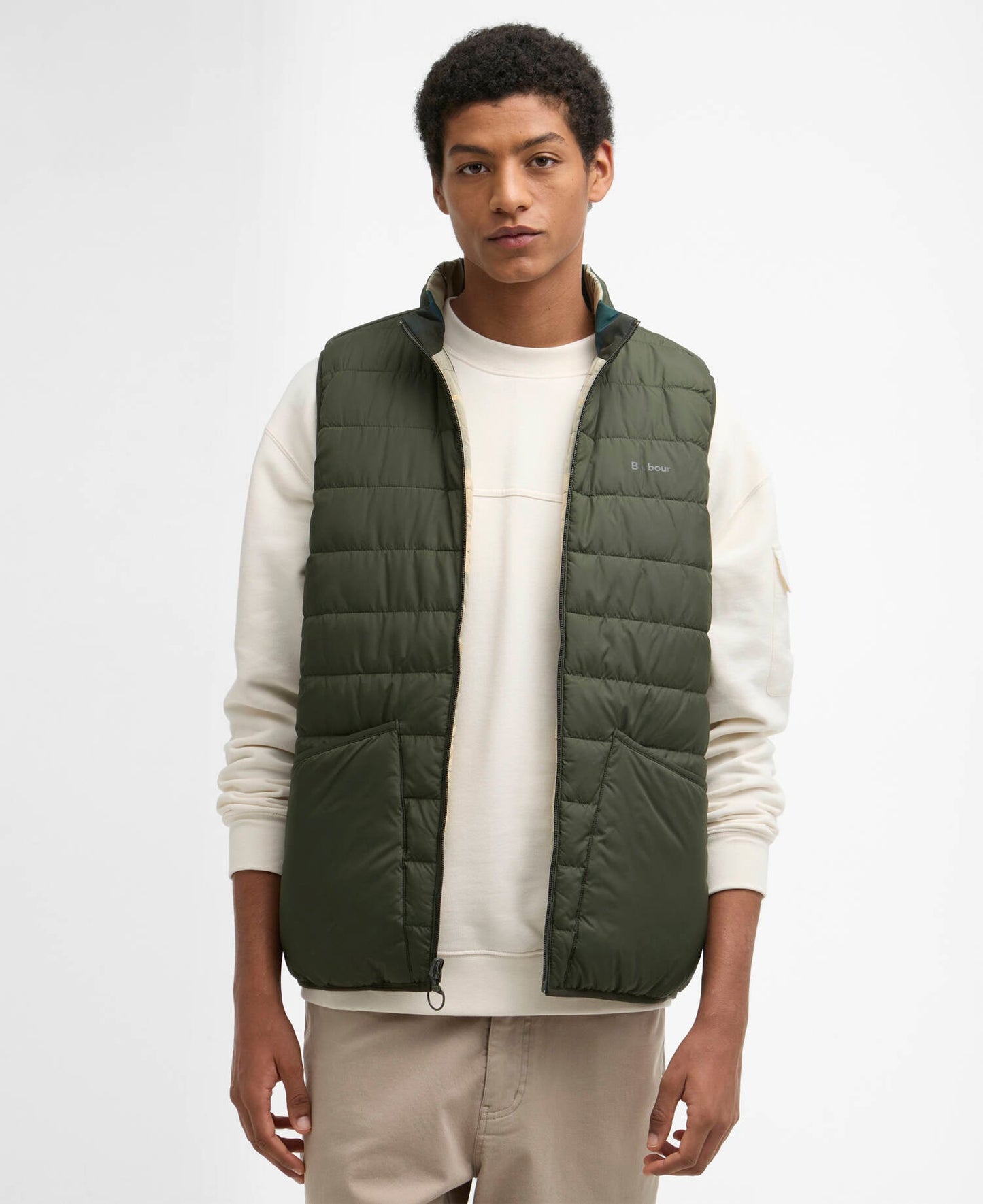 Barbour Reversible Tartan Puffer Gilet