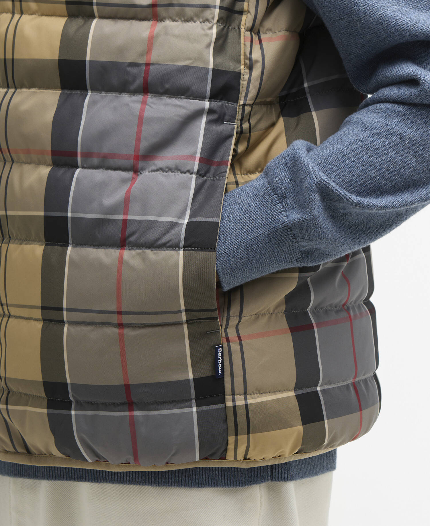 Barbour Reversible Tartan Puffer Gilet