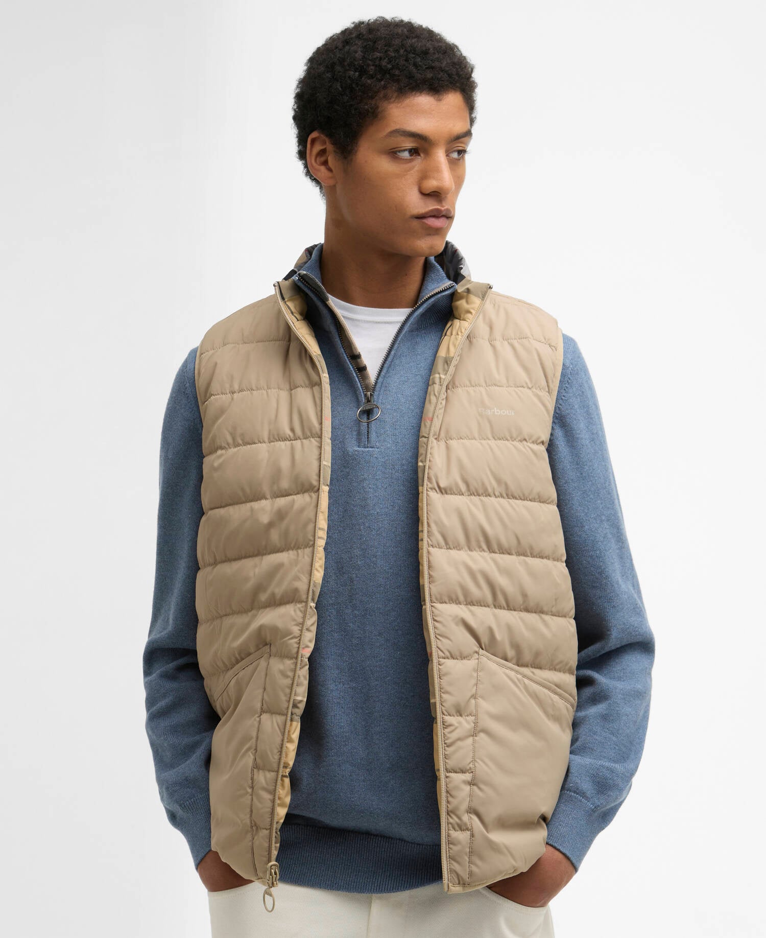 Barbour Reversible Tartan Puffer Gilet