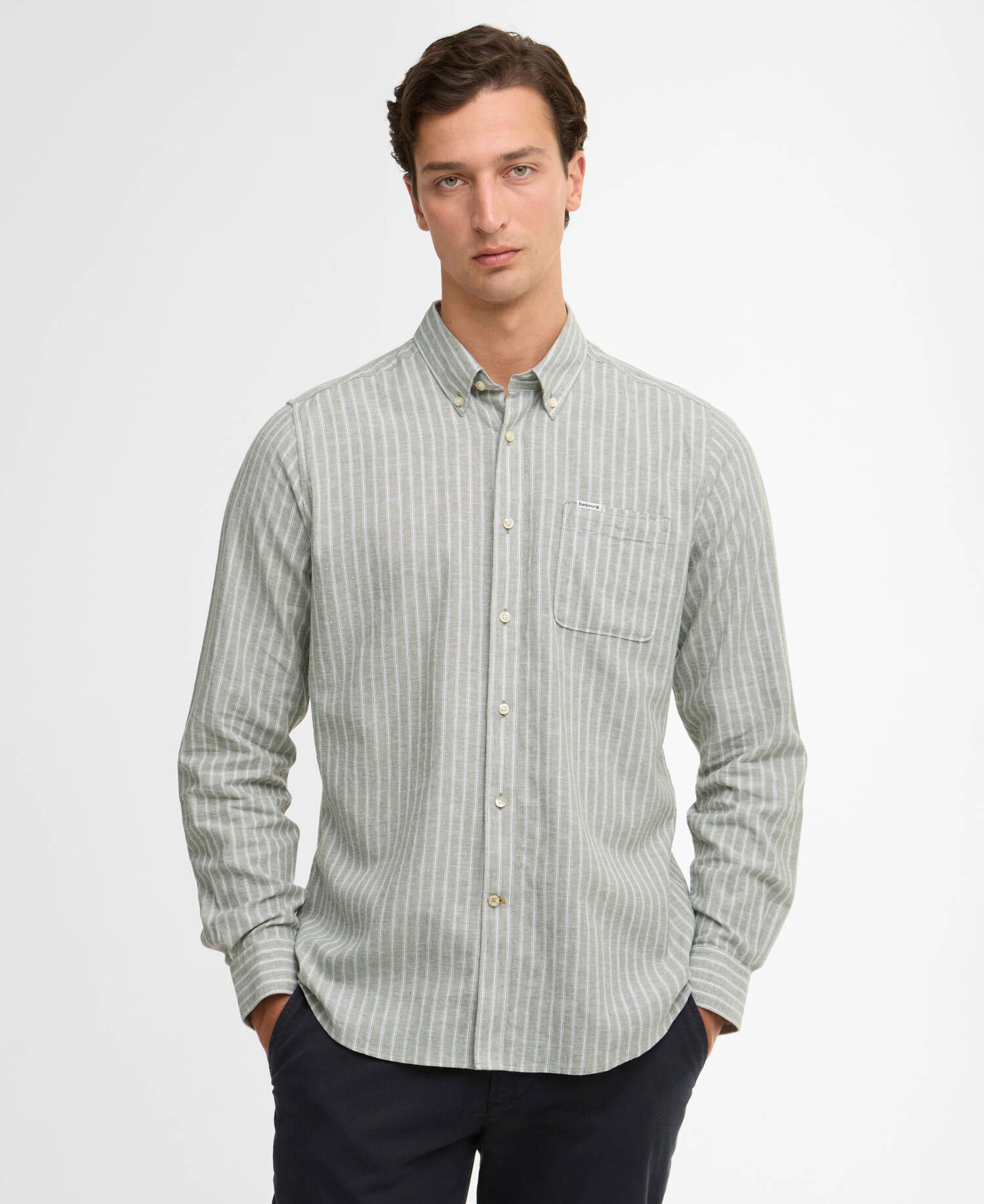Barbour Nelson Striped Long-Sleeved Tailored Shirt
