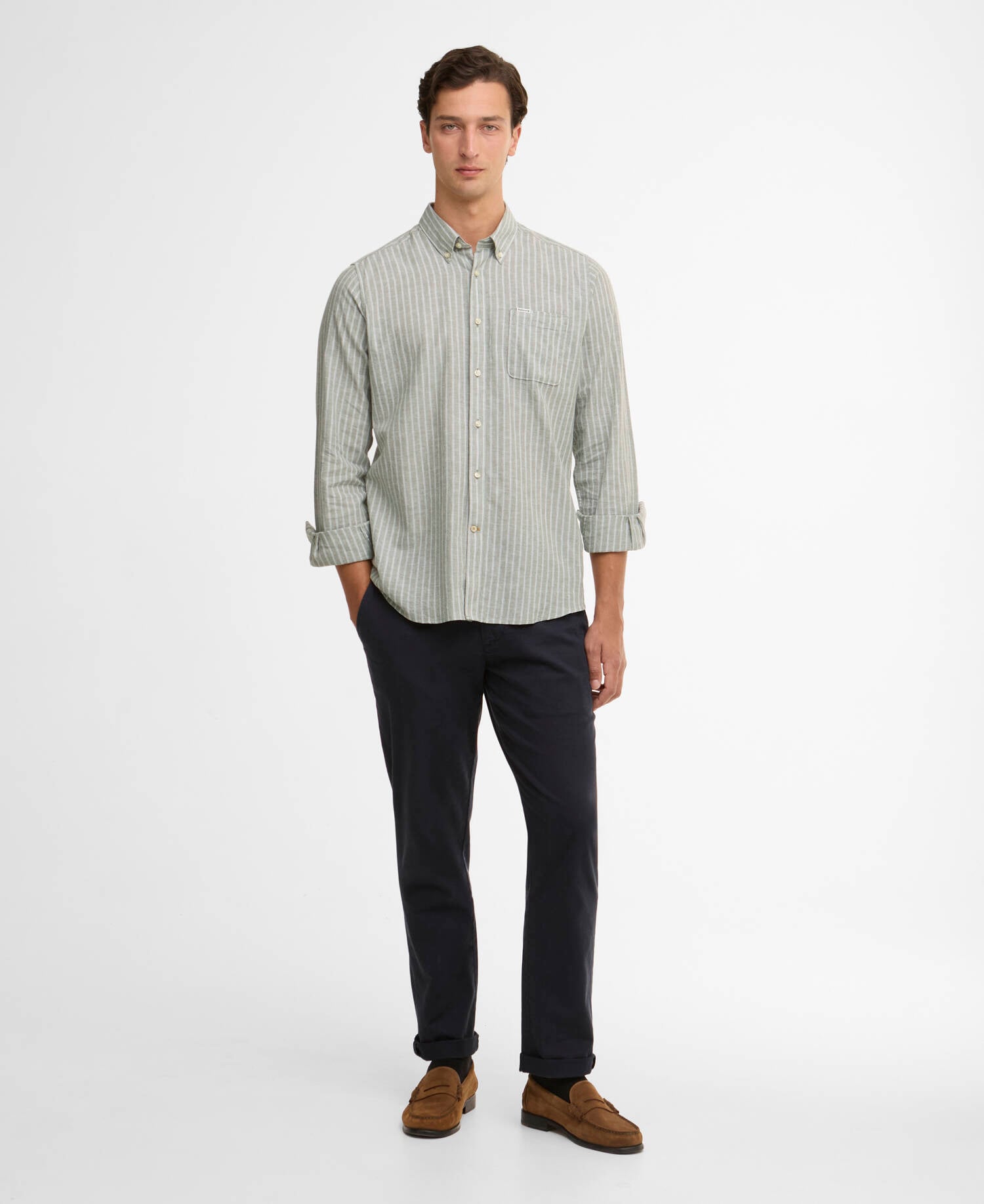 Barbour Nelson Striped Long-Sleeved Tailored Shirt