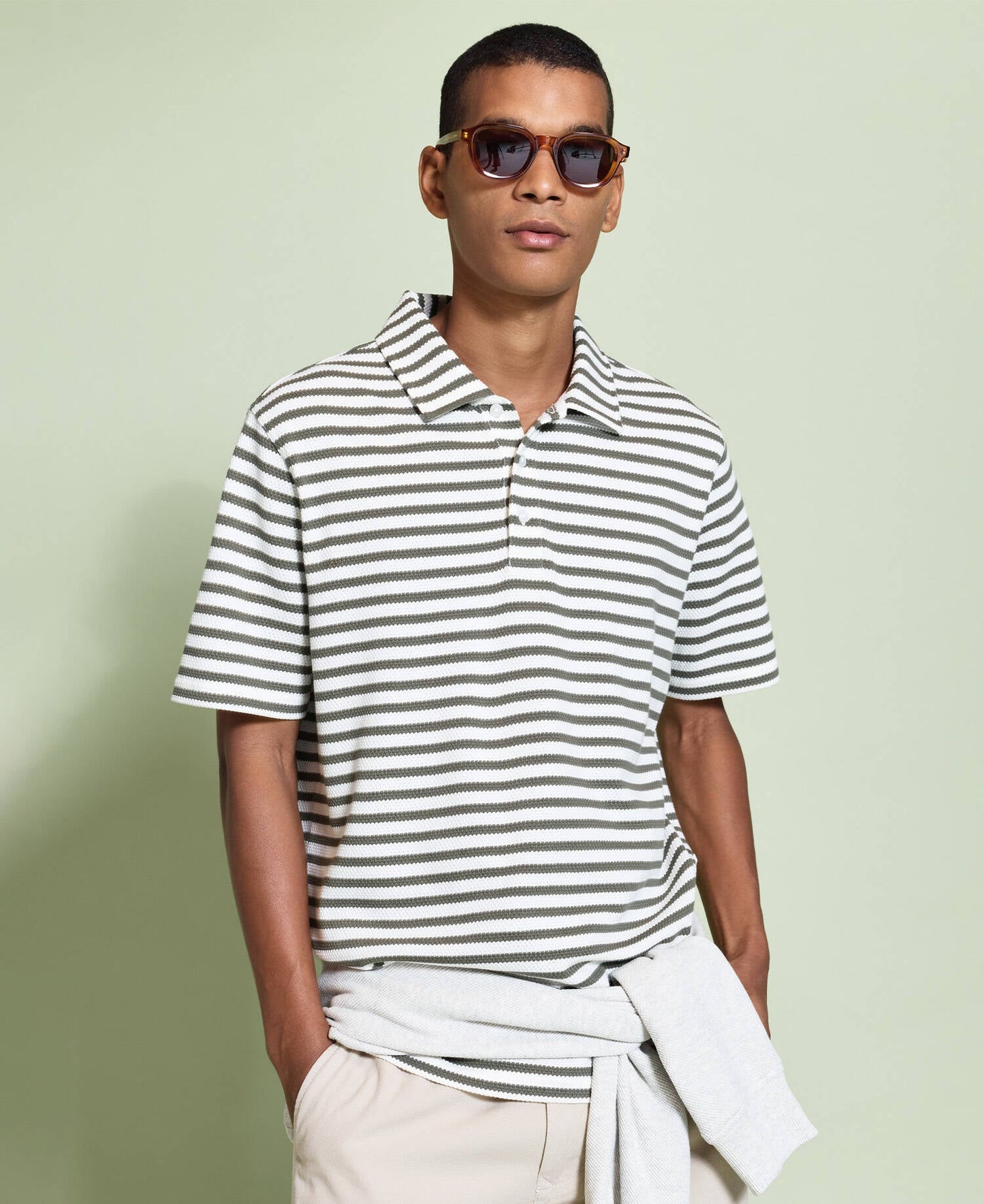 Barbour Farlam Striped Tailored Polo Shirt