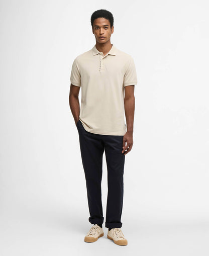 Barbour Reston Tartan Trim Tailored Polo Shirt