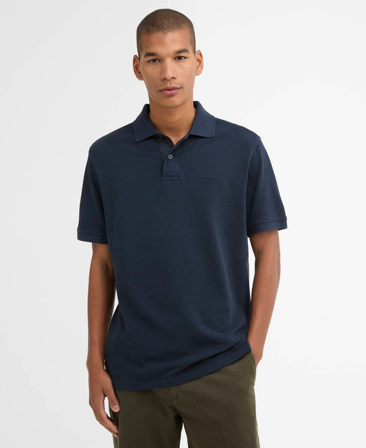 Barbour Washed Tartan Tailored Pique Polo