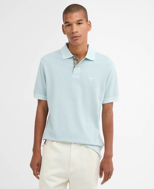 Barbour Washed Tartan Tailored Pique Polo