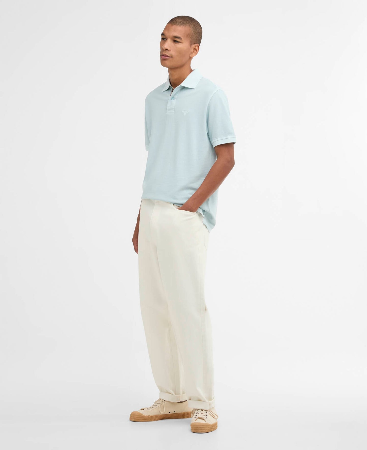 Barbour Washed Tartan Tailored Pique Polo