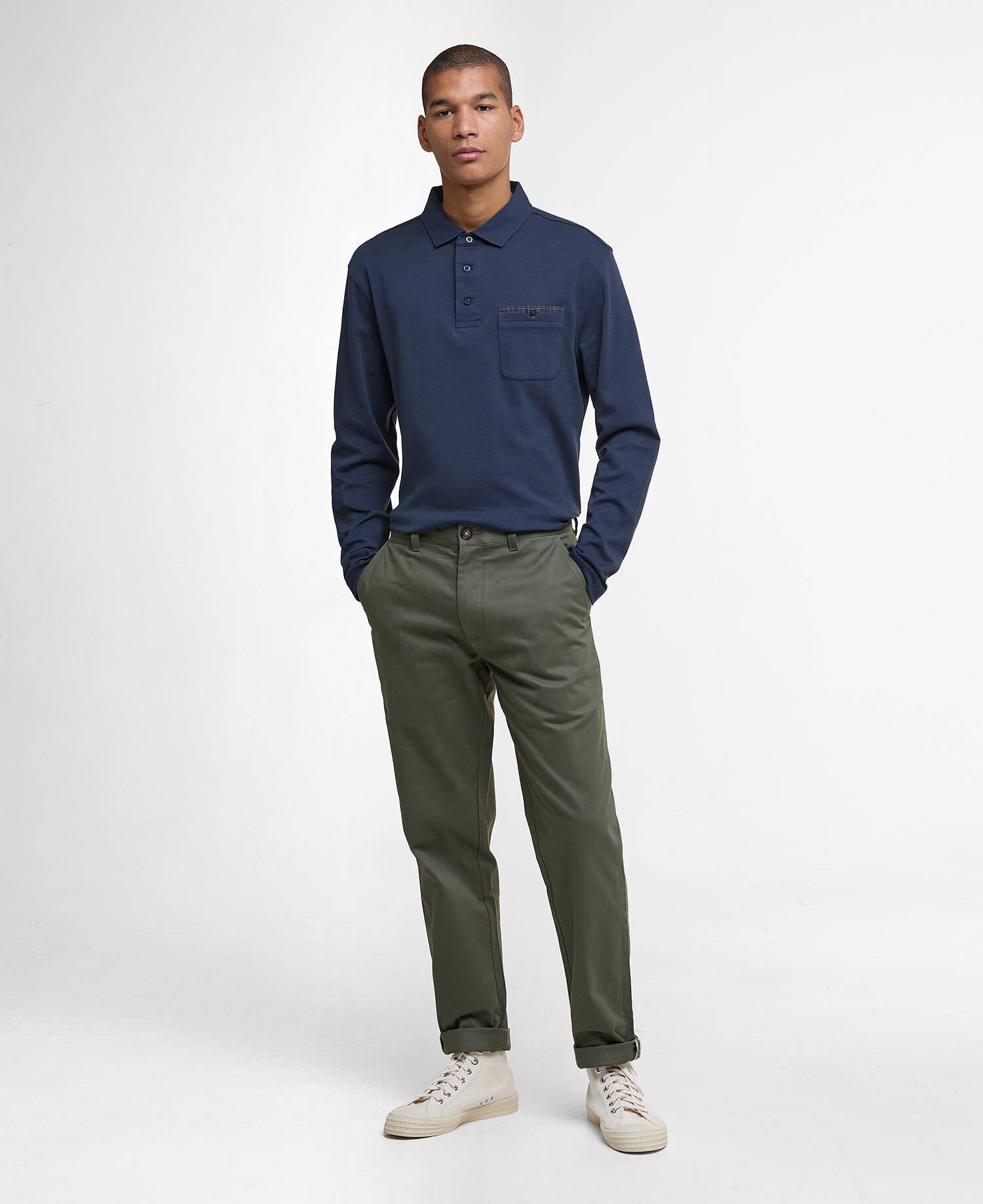 Barbour Corpatch Tailored Long-Sleeved Polo Shirt
