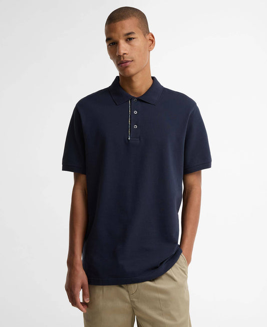 Barbour Reston Tartan Trim Tailored Polo Shirt