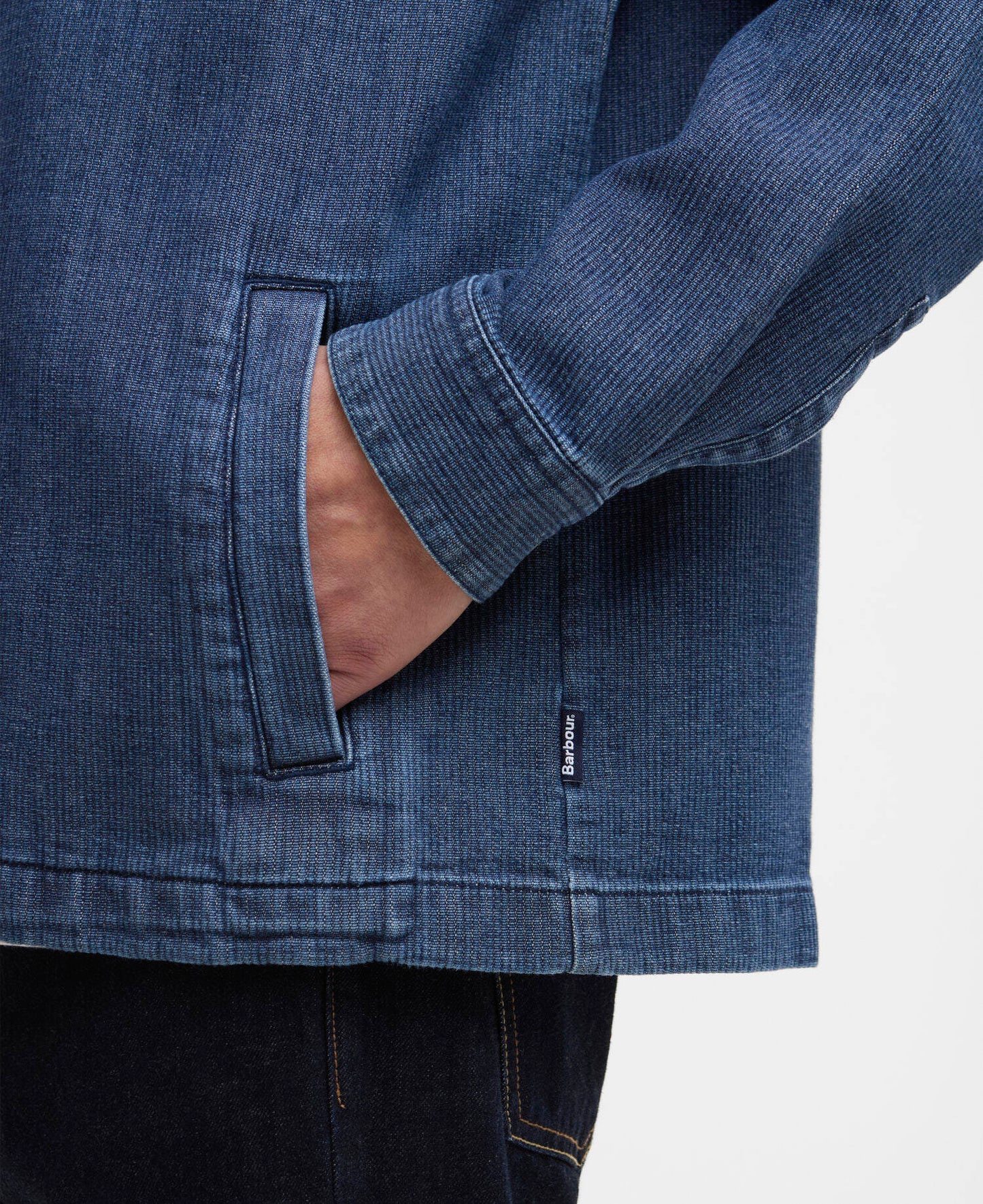 Barbour Aickmen Textured Denim Overshirt