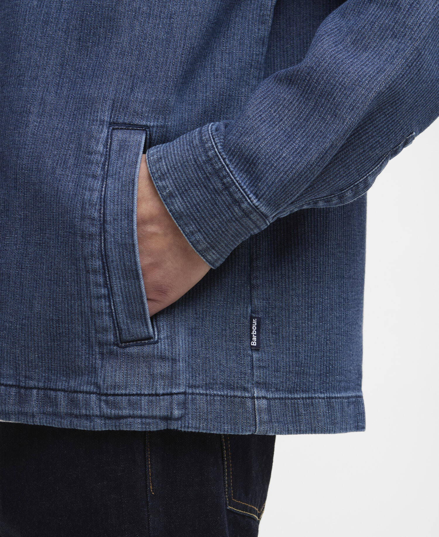 Barbour Aickmen Textured Denim Overshirt