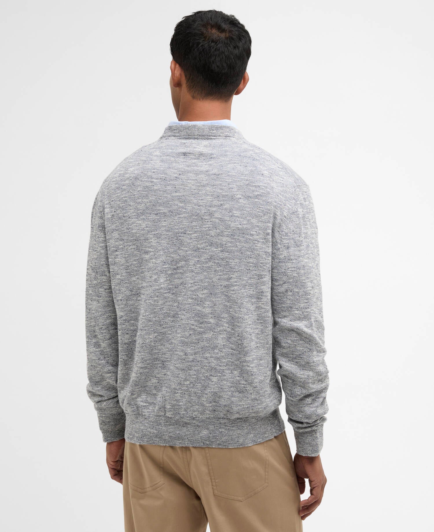 Barbour Flaxby Linen Blend Crew Neck