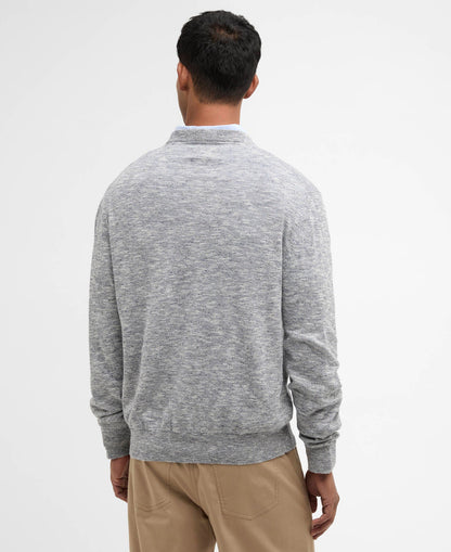 Barbour Flaxby Linen Blend Crew Neck