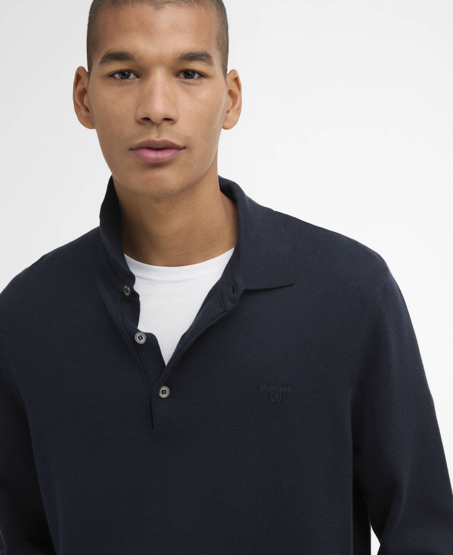 Barbour Pima Cotton Knitted Polo Shirt