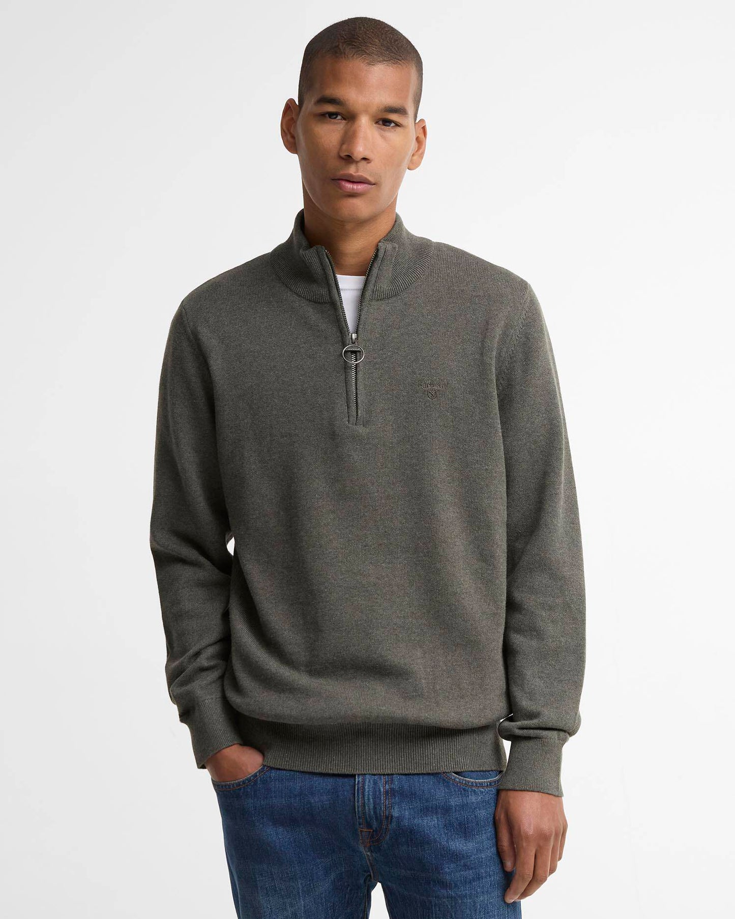 Barbour Cotton Quarter-Zip Jumper