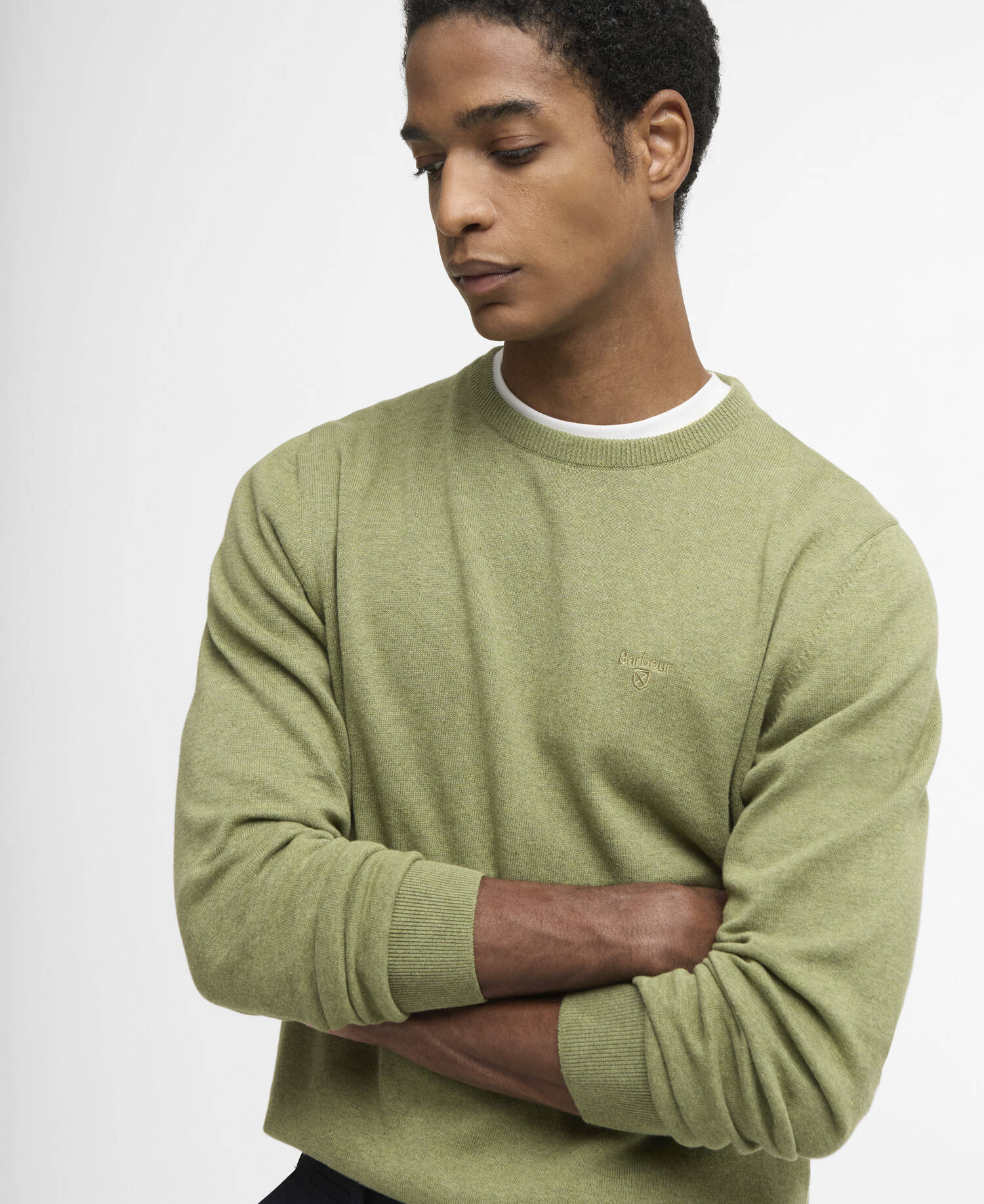 Barbour Pima Cotton Crew Neck Jumper