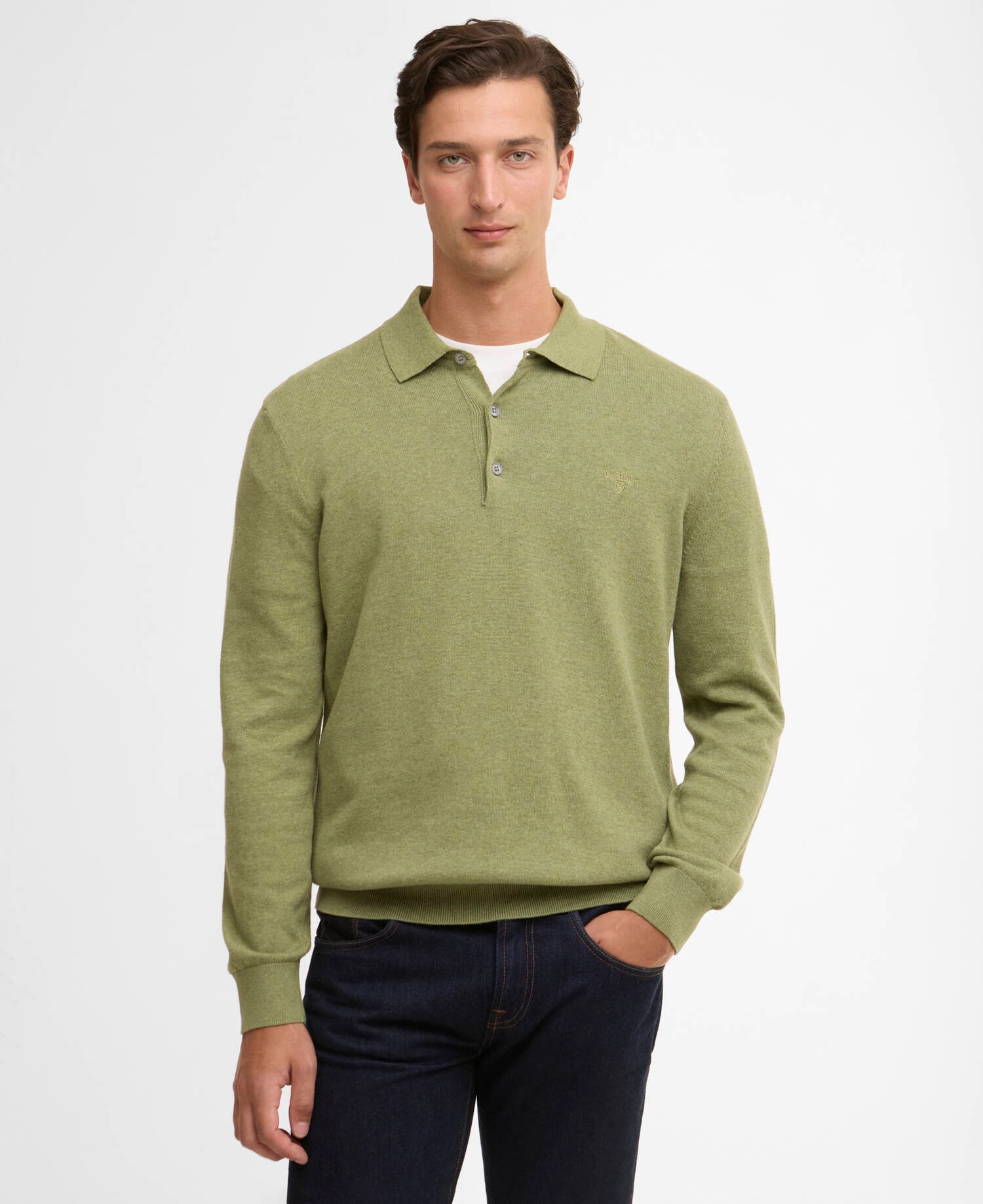 Barbour Pima Cotton Knitted Polo Shirt