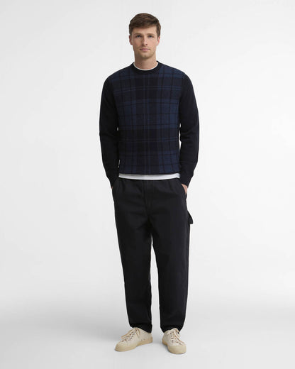 Barbour Mineral Tartan Crew Neck Jumper