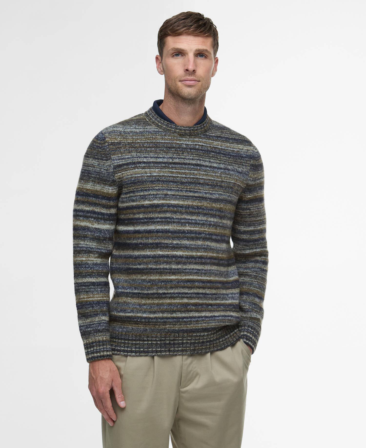 Barbour Pateley Striped Crew Neck Jumper