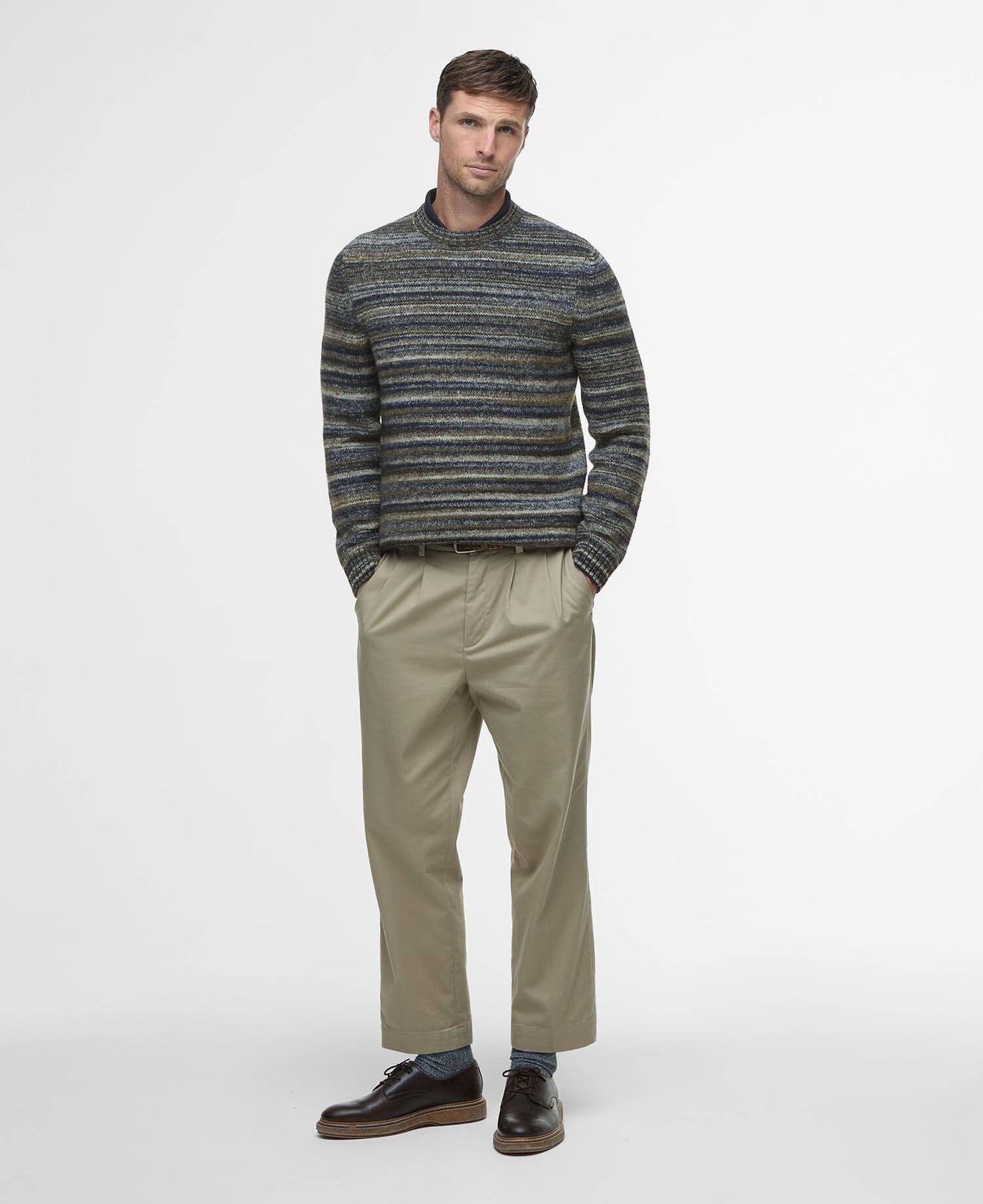 Barbour Pateley Striped Crew Neck Jumper