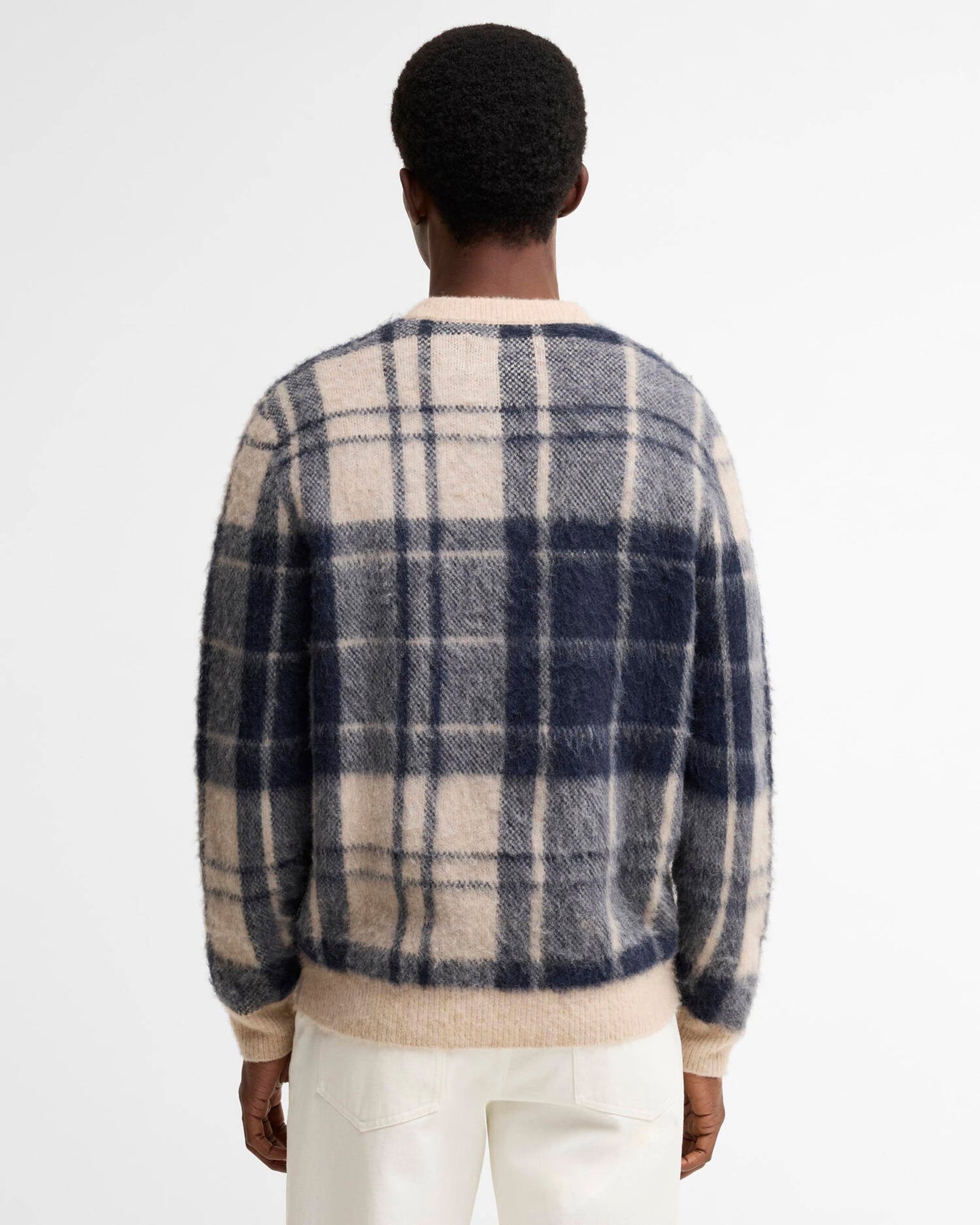 Barbour Hunham Tartan V-Neck Jumper