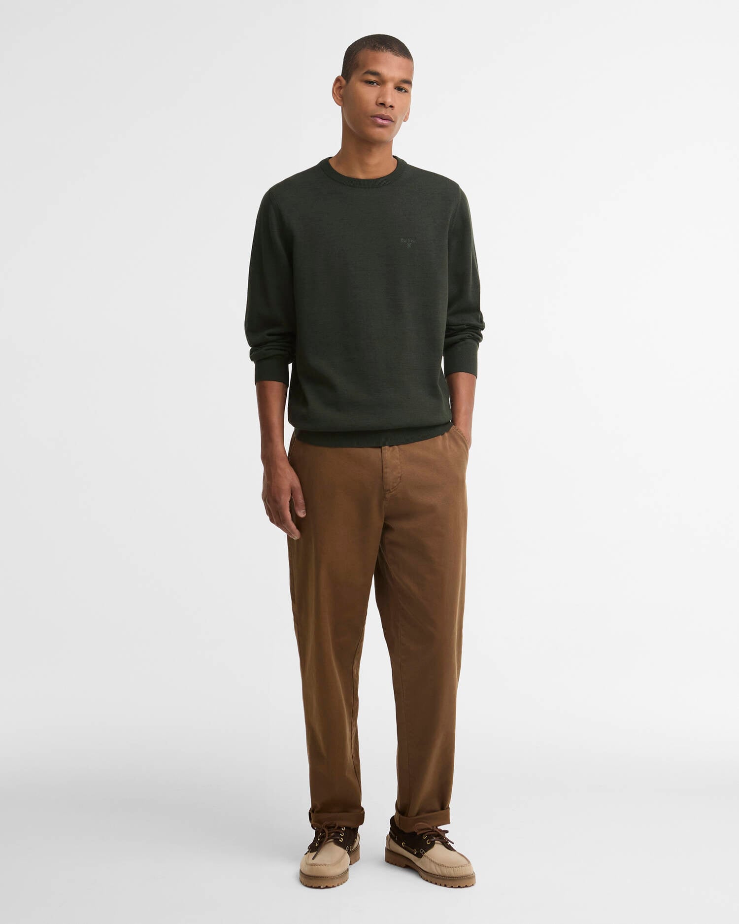 Barbour Pima Cotton Crew Neck Jumper