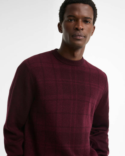 Barbour Mineral Tartan Crew Neck Jumper