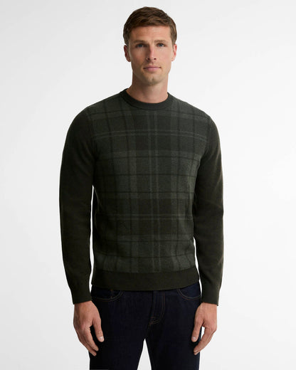 Barbour Mineral Tartan Crew Neck Jumper
