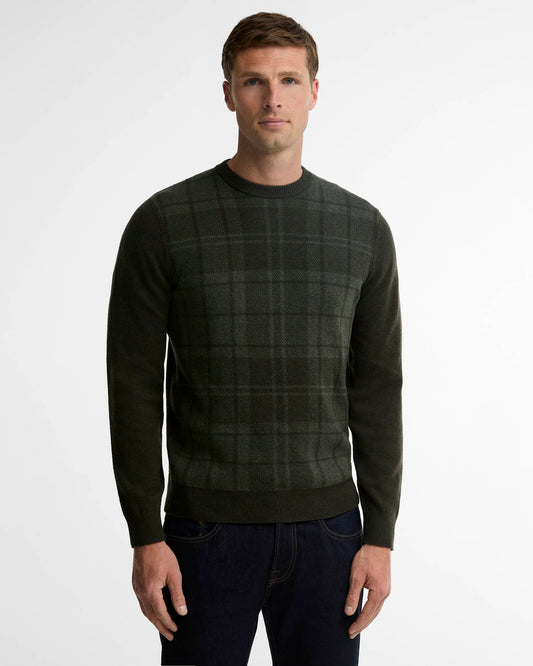 Barbour Mineral Tartan Crew Neck Jumper