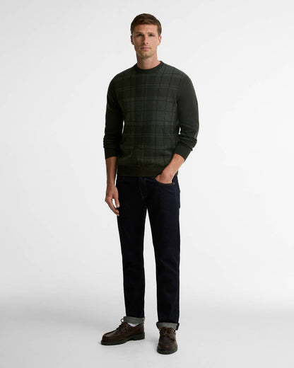 Barbour Mineral Tartan Crew Neck Jumper