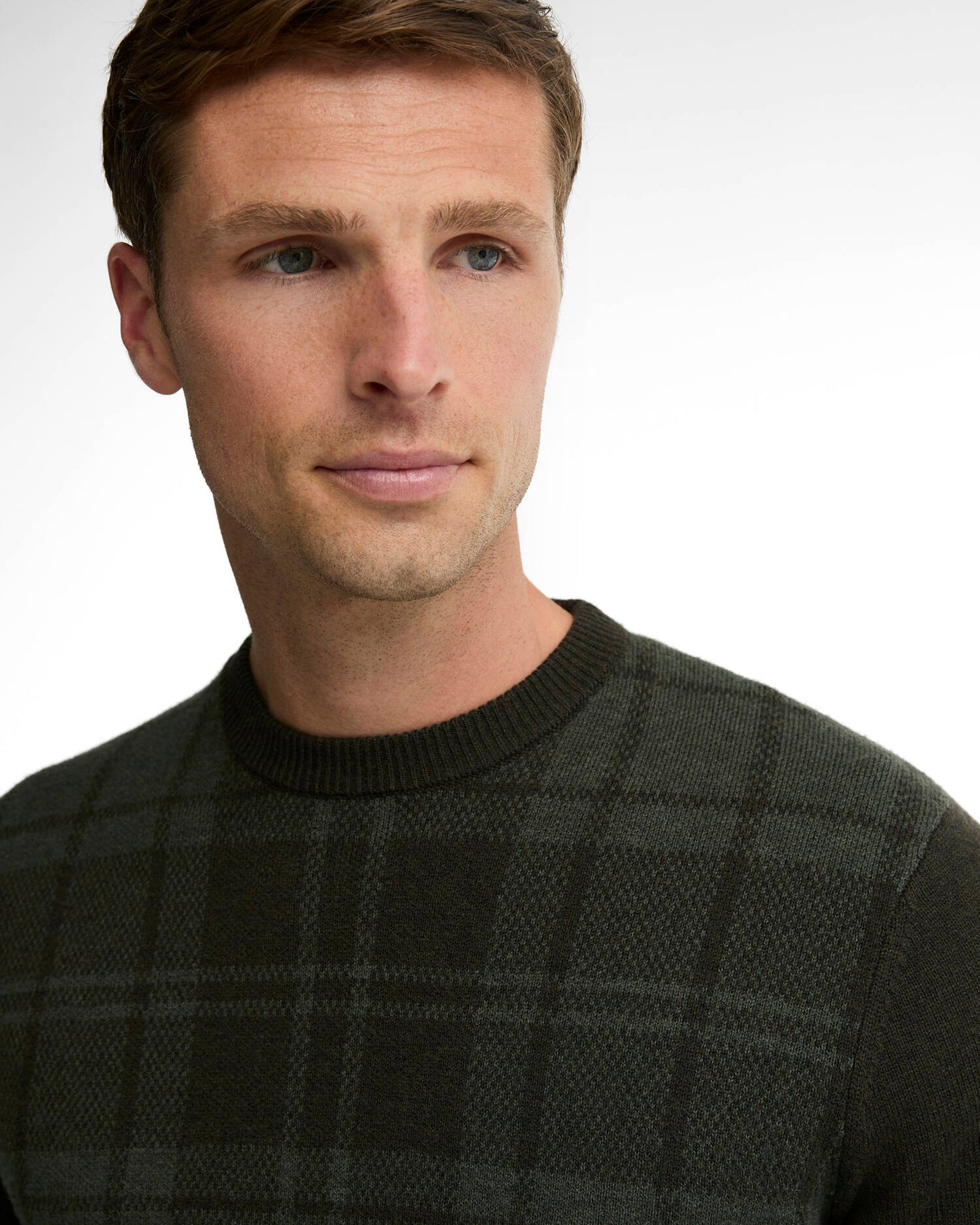 Barbour Mineral Tartan Crew Neck Jumper