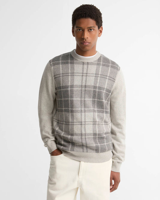 Barbour Mineral Tartan Crew Neck Jumper