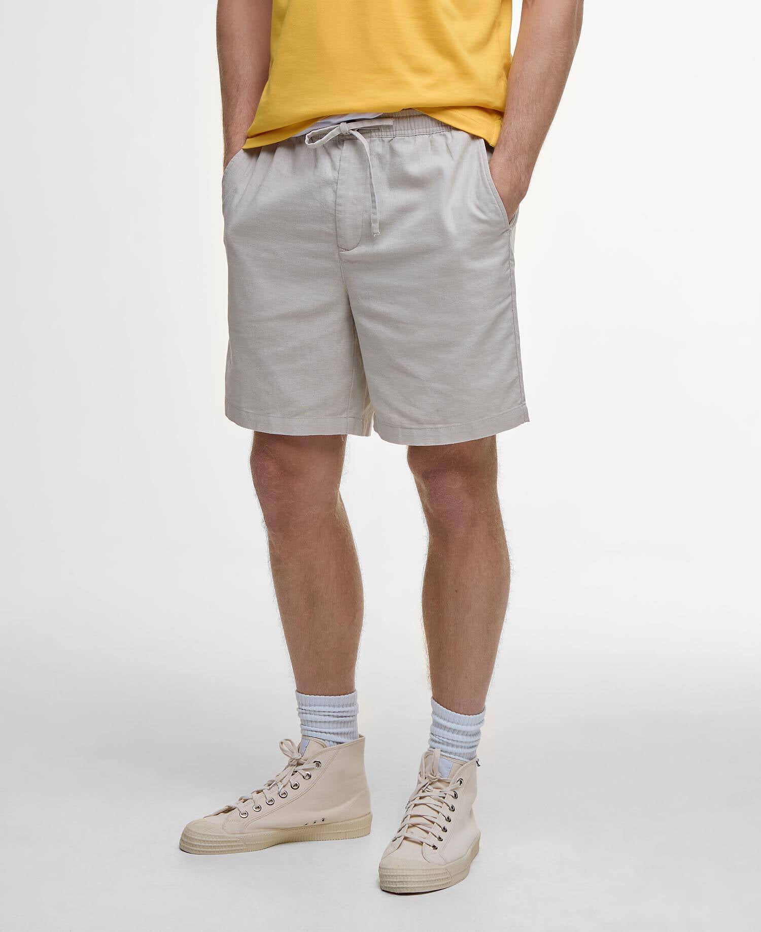 Barbour Cotton Linen Relaxed Shorts