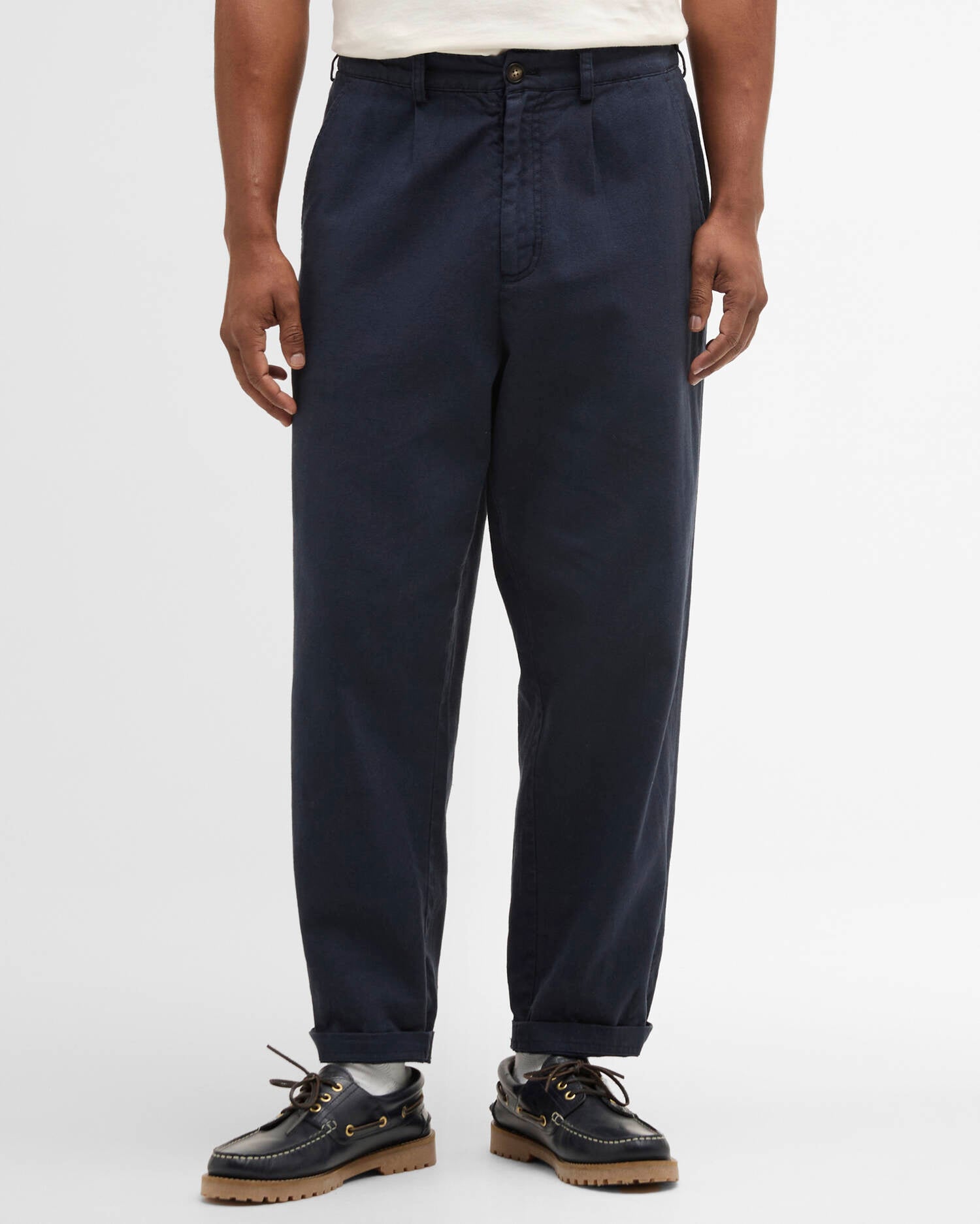 Barbour Cotton Linen Relaxed Trouser