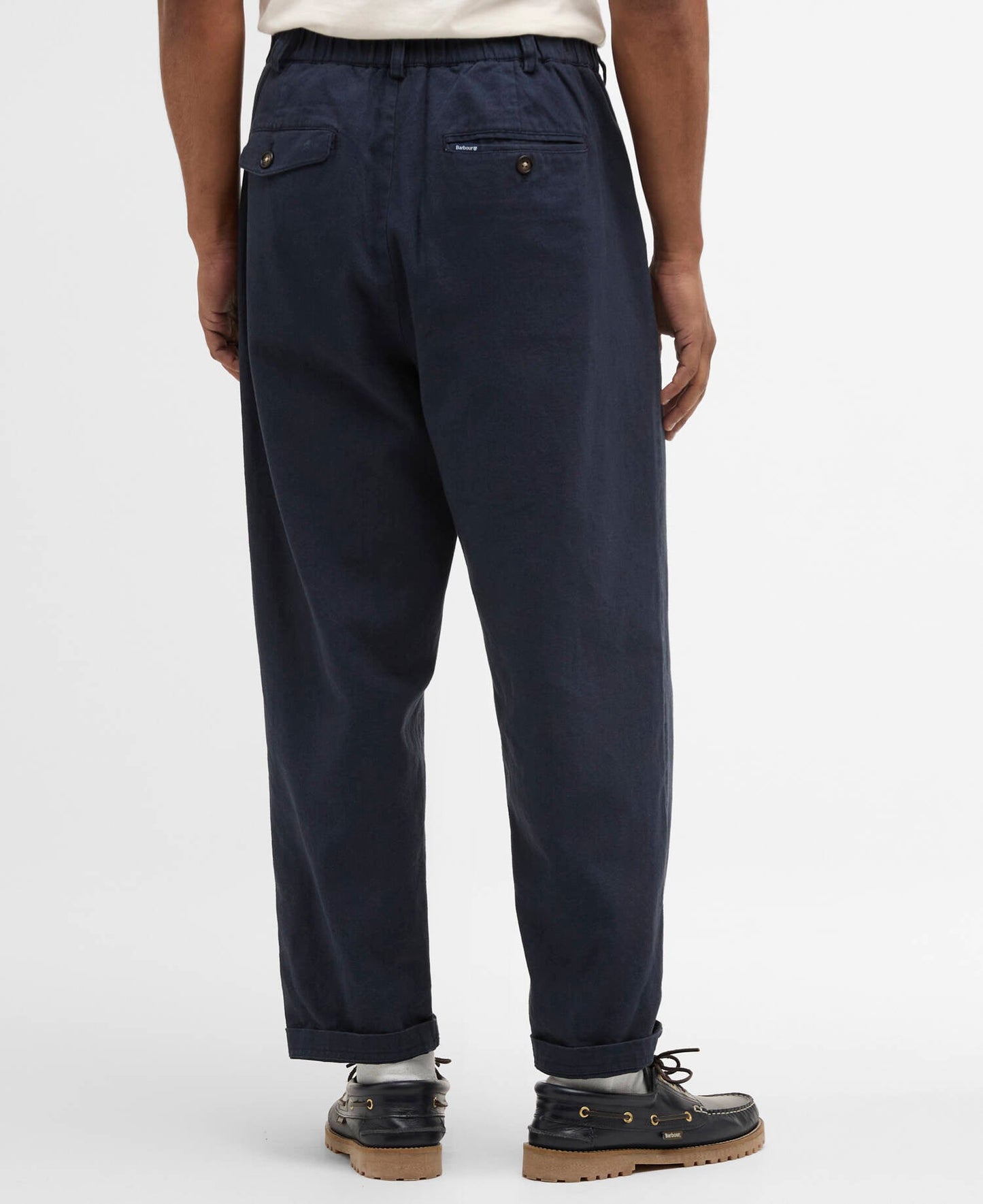 Barbour Cotton Linen Relaxed Trouser