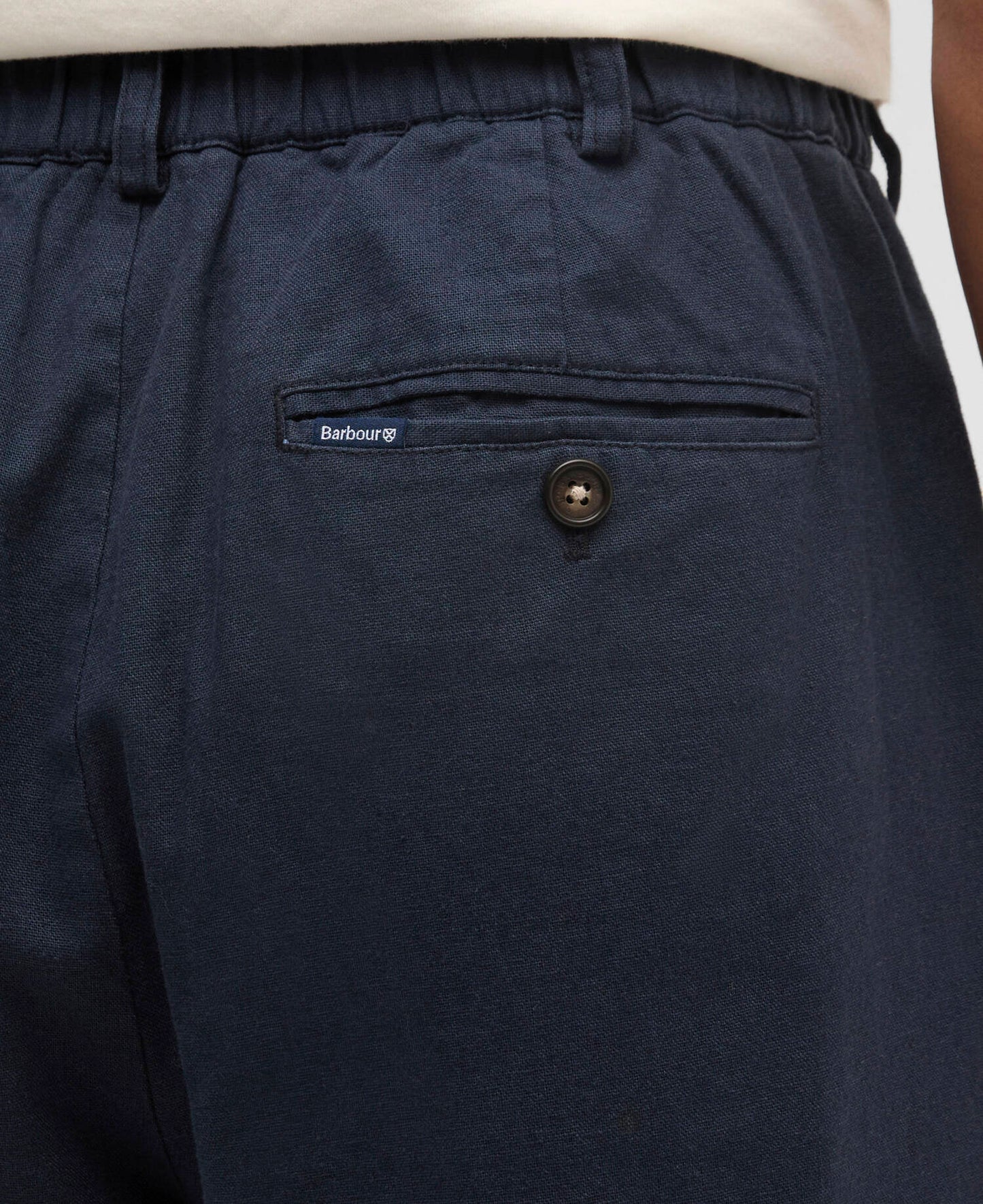 Barbour Cotton Linen Relaxed Trouser